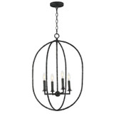 Maxim - 21843BS - Four Light Pendant - Martel - Blacksmith