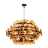 Maxim - 21825AMGM - 12 Light Chandelier - Loren - Gunmetal