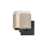 Maxim - 21711SWNWDCHL - One Light Wall Sconce - Draughtsman - Natural Wood/Charcoal