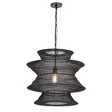 Maxim - 14932BK - One Light Pendant - Krabi - Black