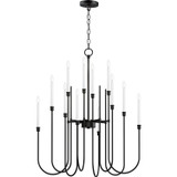 Maxim - 11286BK - 12 Light Chandelier - Tux - Black