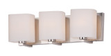 Maxim - 11253SWSN - Three Light Bath Vanity - Wrap - Satin Nickel
