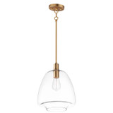 Maxim - 11116CLSBR - One Light Pendant - Babylon - Satin Brass
