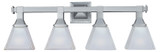 Maxim - 11079FTSN - Four Light Bath Vanity - Brentwood - Satin Nickel