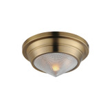 Maxim - 10390PRNAB - One Light Flush Mount - Hargreaves - Natural Aged Brass