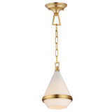 Maxim - 10372WTSBR - One Light Mini Pendant - Giza - Satin Brass