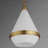 Maxim - 10372WTSBR - One Light Mini Pendant - Giza - Satin Brass
