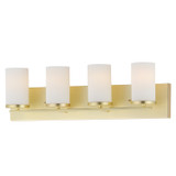 Maxim - 10284SWSBR - Four Light Bath Vanity - Lateral - Satin Brass