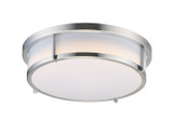 Maxim - 10272WTSN - Two Light Flush Mount - Rogue E26 - Satin Nickel