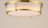 Maxim - 10270WTSBR - Three Light Flush Mount - Rogue E26 - Satin Brass