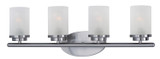 Maxim - 10214FTSN - Four Light Bath Vanity - Corona - Satin Nickel
