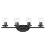 Maxim - 10214CLBK - Four Light Bath Vanity - Corona - Black