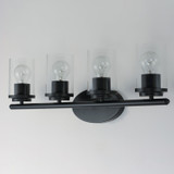 Maxim - 10214CLBK - Four Light Bath Vanity - Corona - Black