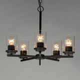 Maxim - 10205CLBK - Five Light Chandelier - Corona - Black
