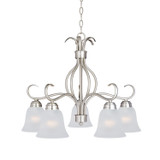 Maxim - 10124FTSN - Five Light Chandelier - Basix - Satin Nickel