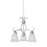 Maxim - 10122FTSN - Three Light Chandelier - Basix - Satin Nickel