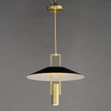 Maxim - 10098BKSBR - LED Pendant - Tahoe - Black / Satin Brass