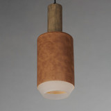 Maxim - 10092WWDTN - LED Pendant - Scout - Weathered Wood / Tan Leather