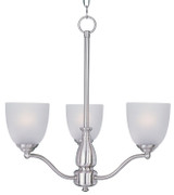 Maxim - 10064FTSN - Three Light Chandelier - Stefan - Satin Nickel