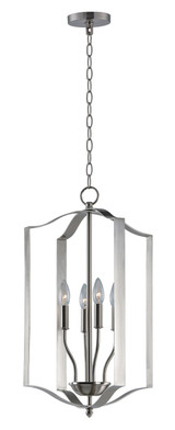 Maxim - 10036SN - Four Light Chandelier - Provident - Satin Nickel