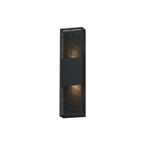 ET2 - E30394-BK - LED Outdoor Wall Sconce - Grate - Black