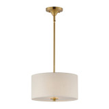 Maxim - 10011OMNAB - Two Light Pendant / Semi-Flush Mount - Bongo - Natural Aged Brass