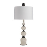 Arteriors - GDPTC02-829 - Two Light Table Lamp - Minaret - White/English Bronze