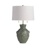 Arteriors - GDPTC01-SH027 - Two Light Table Lamp - Grenouille - Dark Moss/Antique Brass