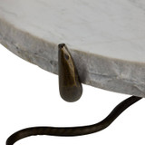 Arteriors - GDFCM01 - Coffee Table - Muscadine - White Marble/Antique Bronze