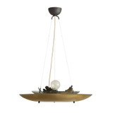 Arteriors - GDDMI01 - One Light Chandelier - Chene - Antique Brass/Clear