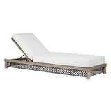 Arteriors - FTS04 - Outdoor Chaise - Emoto - Pearl/Aged Bronze