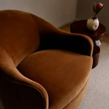 Arteriors - FRU19 - Chair - Delfino - Cider/Blackened Iron
