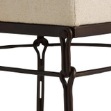 Arteriors - FRI42 - Dining Chair - Carrick - Oxford White/Blackened Iron