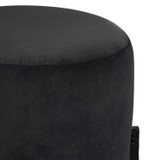 Arteriors - FOI15 - Accent Stool - Wexler - Pebble/Blackened Iron