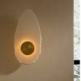 Arteriors - DWC99 - LED Wall Sconce - Ravelle - White/Antique Brass