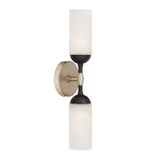 Arteriors - DWC102 - Two Light Wall Sconce - Emmett - Opal Swirl/Dark Vintage Silver