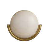 Arteriors - DWC101 - LED Wall Sconce - Alicia - White/Antique Brass