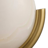 Arteriors - DWC101 - LED Wall Sconce - Alicia - White/Antique Brass