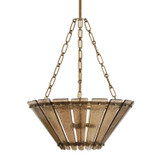 Arteriors - DSI16 - Three Light Chandelier - Decora - Smoke/Antique Brass