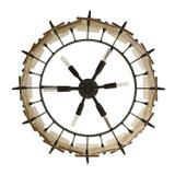 Arteriors - DSI15 - Six Light Chandelier - Lumora - Smoke/Blackened Iron