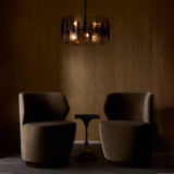 Arteriors - DSI15 - Six Light Chandelier - Lumora - Smoke/Blackened Iron