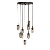 Arteriors - DSC16 - Nine Light Chandelier - Javier - Smoke/English Bronze