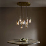Arteriors - DSC15 - Nine Light Chandelier - Javier - Champagne/Antique Brass