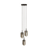 Arteriors - DPC43 - Three Light Chandelier - Javier - Smoke/English Bronze