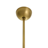 Arteriors - DPC37 - One Light Pendant - Kathleen - Frosted Smoke/Antique Brass