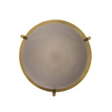 Arteriors - DPC37 - One Light Pendant - Kathleen - Frosted Smoke/Antique Brass
