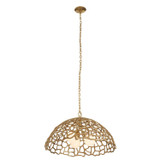 Arteriors - DMI35 - Three Light Pendant - Lotus - Antique Brass/Antique Brass