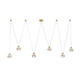 Arteriors - DLC57 - LED Chandelier - Noble - Clear/Antique Brass