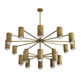 Arteriors - DLC55 - 20 Light Chandelier - Loryn - Antique Brass/White