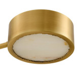 Arteriors - DLC50 - 12 Light Chandelier - Wright Grid - Antique Brass/White